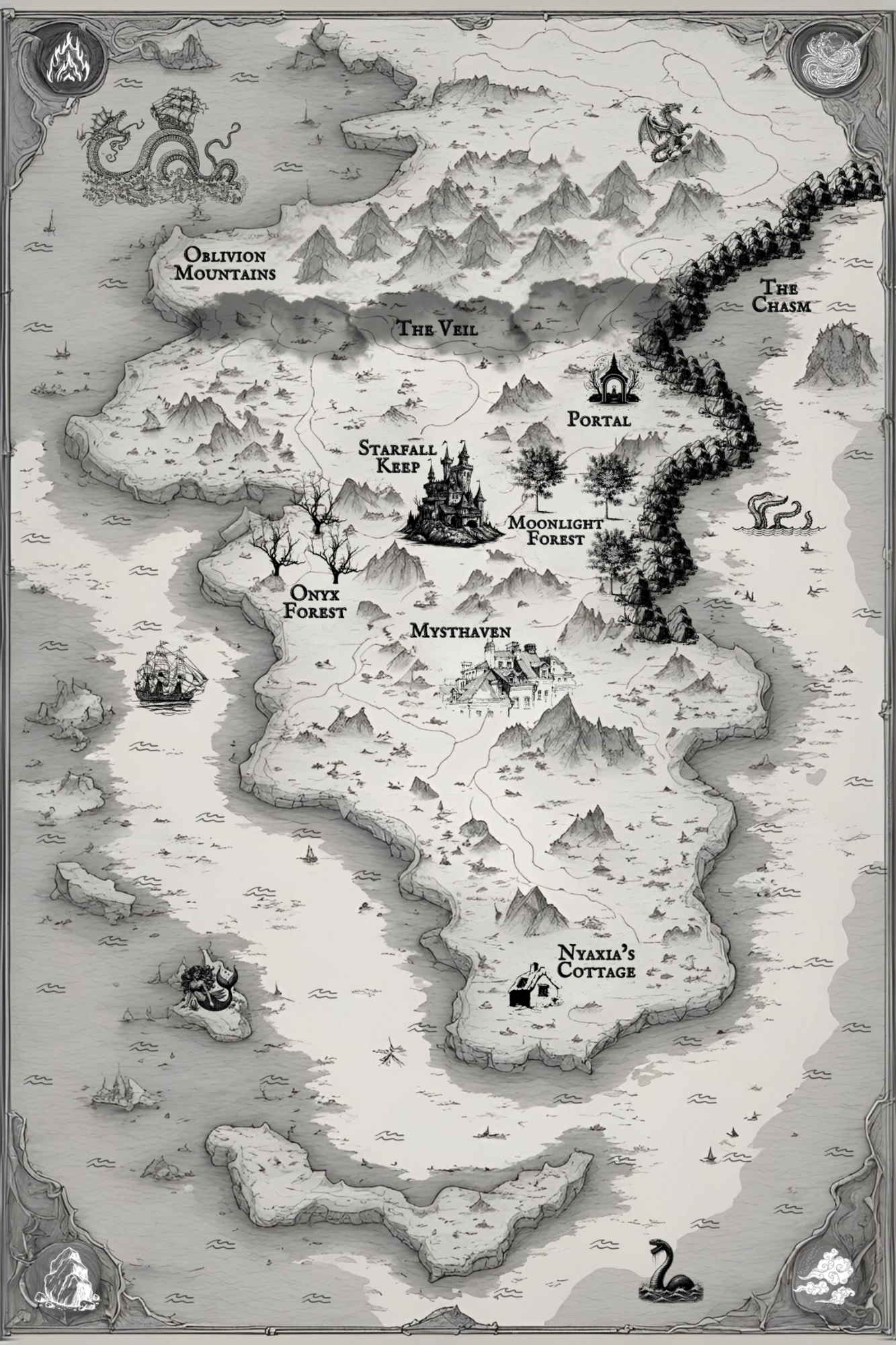 Of Shadow and Argent map